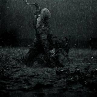 Dark rainy wallpaper