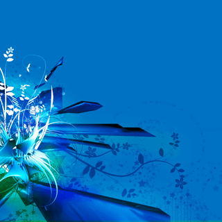 Blue flower wallpaper