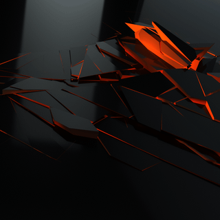 Orange and black wallpaper