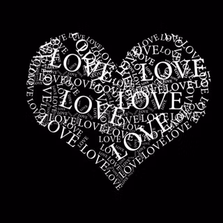 Love in black background HD wallpaper