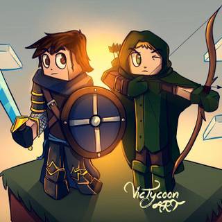 Cartoon warrior wallpaper