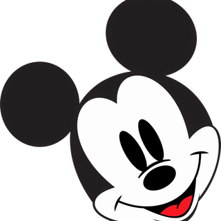 Mickey mouse the background is black