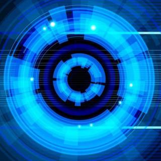 Blue neon lights wallpaper