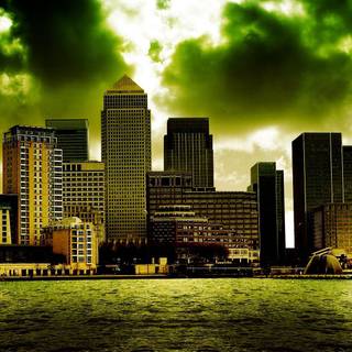 HD dark city wallpaper