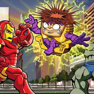 Super hero squad characters wallpaper