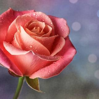 Pink water drops wallpaper