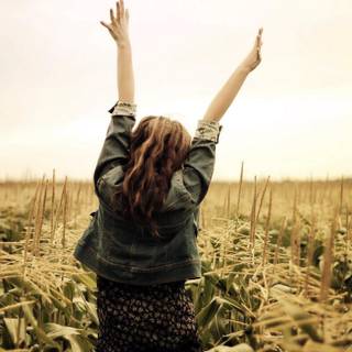 Happy girl wallpaper