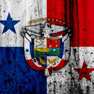 Panama flag wallpaper