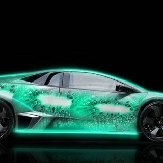 Rainbow Lamborghini wallpaper