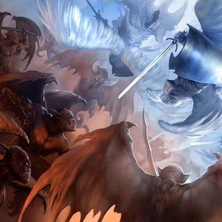 Angel and demon wallpaper