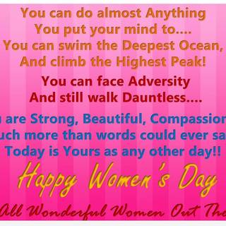 Women's Day quotes wallpaper