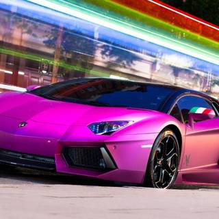 Pink Lamborghini wallpaper