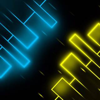 Blue and gold wallpaper