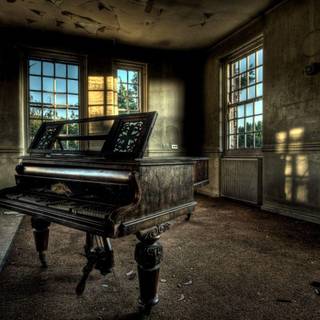 Grand piano wallpaper