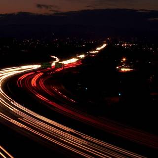 Night road wallpaper