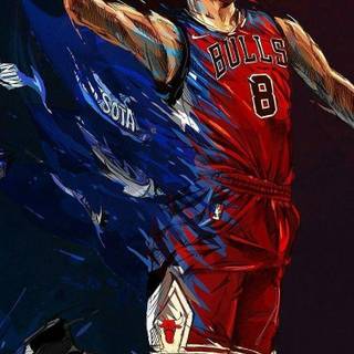 Zach LaVine Chicago Bulls dunk wallpaper