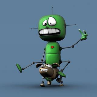 Robot cartoon wallpaper