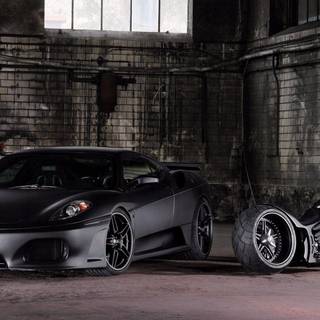 Black bike wallpaper