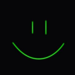 Happy face black wallpaper