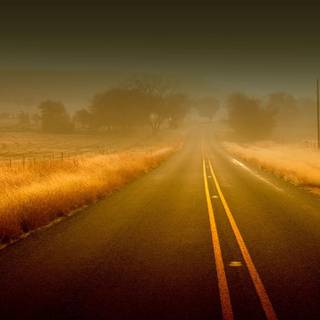Lonely road wallpaper