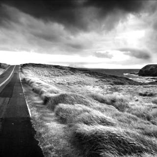 Lonely road wallpaper