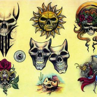 Tattoo flash backgrounds