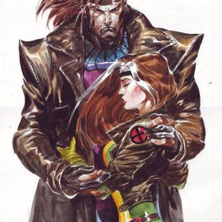 Gambit and rogue wallpaper