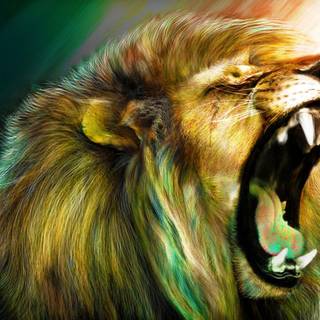 3D lion wallpaper