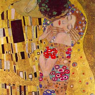 August Klimt the kiss mobile phone wallpaper