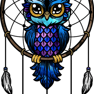 Wallpaper baby owl cartoon