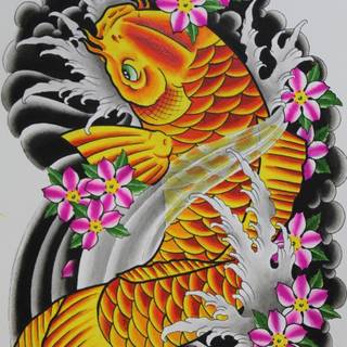 Japanese koi tattoo wallpaper