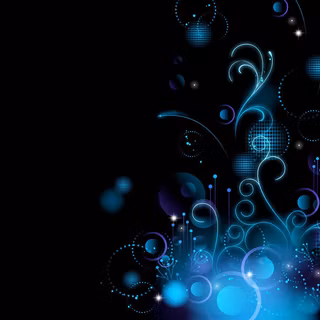 Wallpapers abstract black and blue