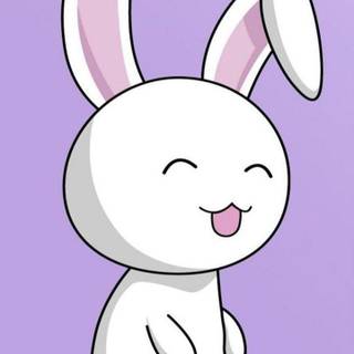Cute cartoon bunny wallpaper