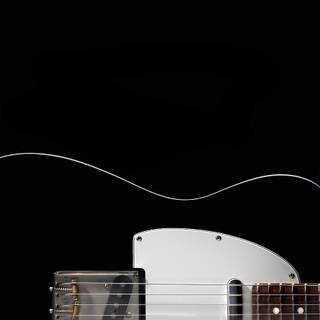 Black background guitar