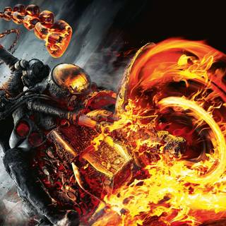 Ghost rider bike HD wallpaper for desktop