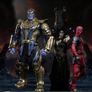 Deadpool vs Thanos wallpaper