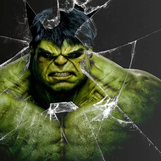 Superhero broken screen wallpaper