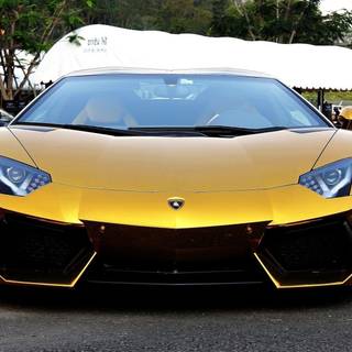Lamborghini gold wallpaper