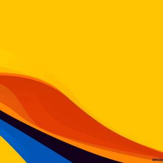 Orange and blue wallpaper