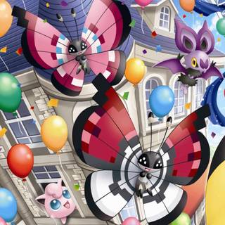 Vivillon HD wallpaper