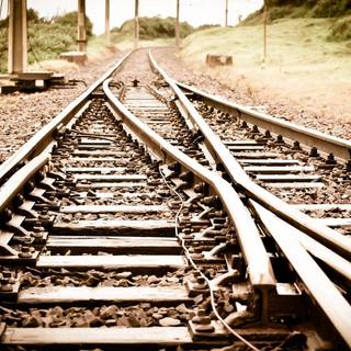 Train track wallpaper