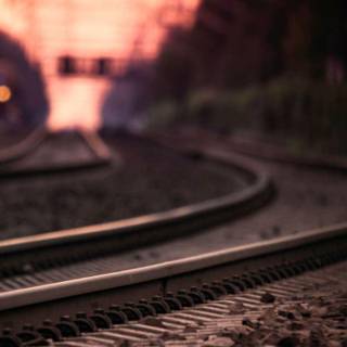 Train track wallpaper