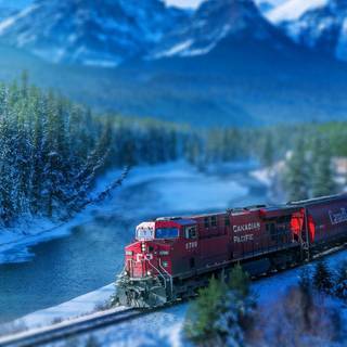 Train track wallpaper