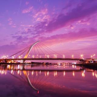 Sunset city wallpaper