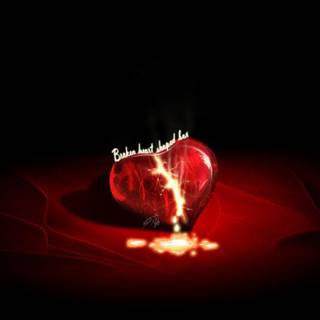 Fire heart wallpaper