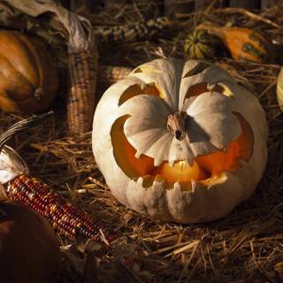 Halloween in nature wallpaper