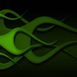 Green fire wallpaper