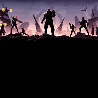 Avengers: Infinity War logo wallpaper