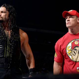 Roman Reigns and John Cena wallpaper