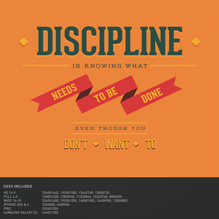 Discipline wallpaper